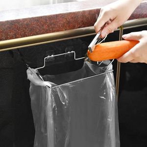 Kitchen Storage Rack Accessories Rubbish Bag Holder Garbage Bracket Trash