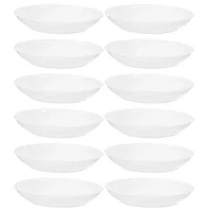 Plates 12 Pcs Sauce Seasoning Plate Plastic Trays Pudding Dish Pp Pottery Dinner