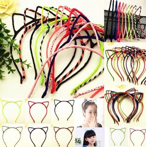 2020 Girls Hair Accessories Korean New Cute Cat Ears Headband Children Headdress Girls Hairpin Fine Accessories2184411