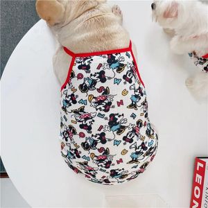 犬のアパレルかわいいマイキー服夏のペットの小さな犬のための夏のペットTシャツ子犬猫チワワ衣類コスチュームコート冷却ベスト