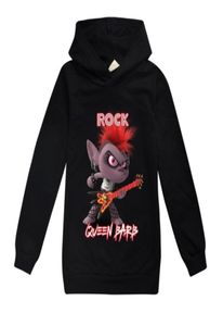 Trolls Rock Queen Barb ragazzi felpe vestiti con cappuccio per bambini bambini cartoni animati con cappuccio chitarra costume di Halloween ragazze adolescenti abbigliamento LJ207377966