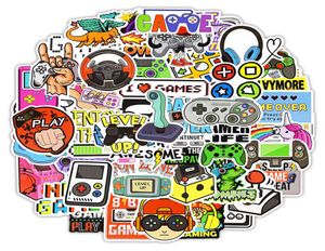 50 datorer Vintage Video Game Stickers för bärbar dator Skateboard Motor Bike Car Kylskåp Gitarr Vattentät klistermärke Pack Classic Toys1501427