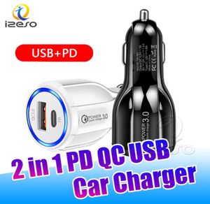 PD USB C -Ladegerät QC30 Auto Power -Adapter -Gebühren Sie Doppelanschlüsse Schnellladegerät für iPhone 13 Pro Max 12 Samsung Izeso7357522