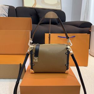 tasarımcı çanta crossbody çanta omuz çantası kadın lüks çanta bayanlar moda klasik kahverengi çiçek gerçek deri el çantası küçük yumuşak kutu llw01