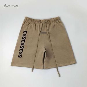 Essentialsweatshorts Men Letterprintedスポーツメンズエッセンショーツカジュアルスポーツルーズ特大スタイルのドローストリングニーエスエスエスエス