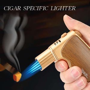 Commercial Cigar Lighters, Moxibustion Igniters, Self-locking, Windproof High-end Spray Gun Manufacturers Wholesale