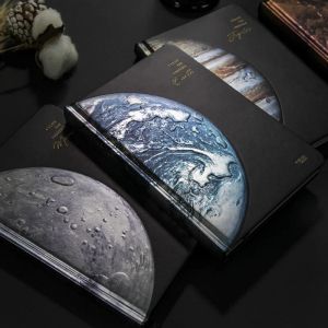 Notebooks Creative Cosmos Star A5 Notebook Hand Book Creative Venus Jupiter Notebook Diary Color Page Illustration Hand Account Notepad