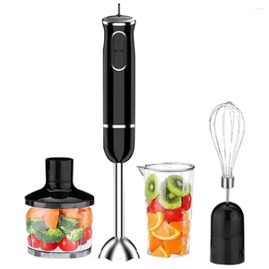 Blender 4 In 1 Hand Stick Blenders 400W Immersion Food Processor Multifunctional 304 Stainless Steel With Egg Whisk Beaker Chopper Bowl