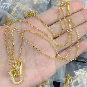 Mulheres Ti Colar Collo Cara de Diamante Designer Men Chain Chain com cadeias de gola clavara