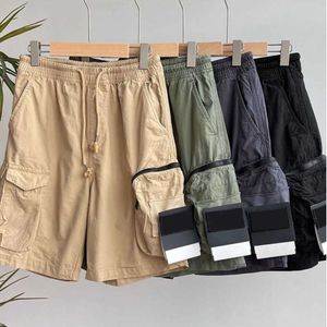 2024 shorts masculinos pedras de designers de cargo de cargo patches de crachá de verão Sortpants Sports Trouser Island Big Pocket macacão calça movy jgi668
