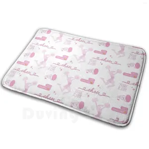 Teppiche rosa Aquarell Cheerleading Pack Matte Teppich Teppich Anti-Rutsch-Boden Matten Schlafzimmer Ästhetische helle Pastell