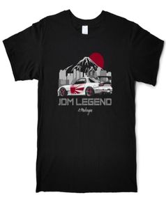 Mazda Rx7 JDM legenda samochodowa Tshirt Men Japońskie rynek krajowy bawełniany tshirt okrągły szyję koszulki uliczne krótkie rękawy