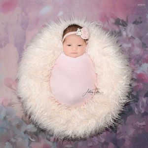 Coperte PO Shoot Fluffy Pillow Donut Born Pography Pops Basket Woolen Filler Stumper Cuscino Offered Copert Cloud Layer 50x40cm