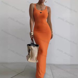 Designer Casual Dresses Plus Size Luxury Designers Sexig ärmlös Summerklänning Fashion Letter Print Slim Quick Dry Mini kjol Kvinnkläder