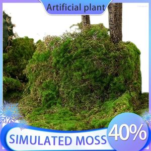 Dekorativa blommor PVC 50 50 cm Artificial Moss Green Lawn Turf Indoor Natural Landscape Decoration Plants