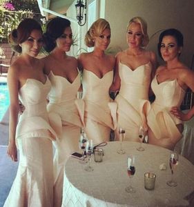 Real Image Bridesmaid Dress Dresses 2017 Long Formal Wedding Gowns Event Prom Modern Beautiful Sleeveless Strapless Luxuries Custo7891675