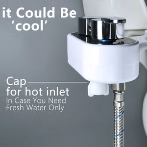 Bidet caldo e freddo Attacco bidet di acqua calda al sedile del bagno Spruzzatore di auto-pulizia Shattaf Bidet non elettrici giapponesi