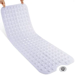 Bath Mats Extra Long Non-Slip Mat Large Shower Bathroom For Tub Anti-Slip Bathmats 40x16 " 1Pc