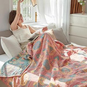 Filtar Promotion Gaze Summer Cooler Quilt Cotton Four-Layer Air Conditioning Thin Filt Cover Four Nordic Nap Sofa Comforter