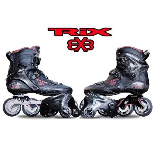 Schuhe jk 100% Original Seba Trix Pro Professional Erwachsener Inline Skates Carbon Faser Schuhe Slalom Slide kostenlose Skating -Patinen