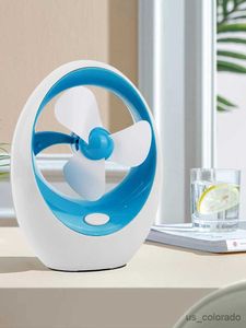 Elektriska fläktar Desktop Electric Fan USB -laddning kan använda batterier som är lämpliga för utomhuscamping Använd anti Slip Base Silent Portable Electric Fan