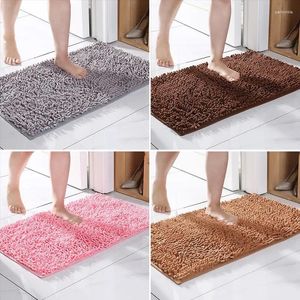 Bath Mats Chenille Floor Mat Absorption Non Slip Bathroom Carpets Memory Foam Rug Rectangle Toilet Wholesale