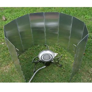 Supplies Gas Stove Wind Shield Outdoor Picnic Camping Burner Aluminum Alloy Barbecue Windproof Screen Protective Accessory