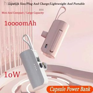 Cell Phone Power Banks 10000mAh Mini Wireless Power Bank LargeCapacity Plug and Play Fast Charging EmergencyExternal PowerBank for Huawei IPhone Type-c 2443