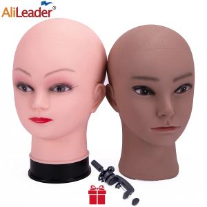 Stands Alileader Hot Sale Bald Mannequin Head for Wigs with Stand Manikin Head Wig Holder for Wigs Display Hatディスプレイメガネディスプレイ