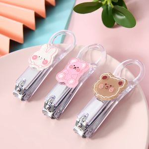 Transparent otrycklig stil Nagel Clipper Home Daily Card Set Men's and Women's Nail Clipper Bear Patch Nail Clipper Set