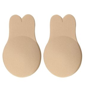 Rabbit ears Chest Patch anti leakage Sticky Bra Push Up Lift Nipple Covers Adhesive Strapless Invisible Backless Bras Plunge Reusa9281254