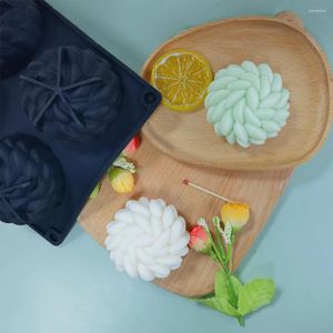 Moldes de cozimento French Santa Ana Flowers Mousse Silicone Mold para sabonete Diy Jelly Pastry Sobersert Tools Pan Bakeware Kitchen Tool Tool