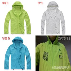 Womens Jackets Fashion Quick Dry Skin Waterproof Windbreaker Sun Protection Anti-Uv Coats Outdoor Sports Clothing Cam Jacket 10Pcs P Otr04