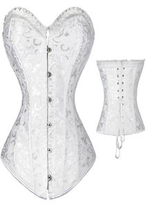 Bustiers Korsetts Women039s Steampunk Spiral Steels Boned Corset Sexy Jacquard Overbust Corselet And Waist Cincher Shapewear P3717868