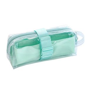 バッグRosyposy Clear Square Jelly Pen Bag Ins3レイヤー大きな収納バッグ文房具箱鉛筆ケーススクールペンシルポーチに戻る