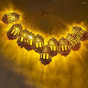 Strängar batteridrivna strängljus Ramadan Eid Party Ornament Batteridriven ultraljulig LED-lampa för festlig dekor