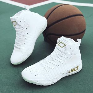 Tênis de moda de basquete Moda High Top Sneakers para Meninos Anti-Slip Treinadores Qualidade Mulheres Esportes ao ar livre