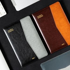 Deli PU PETH BINDER BINDER DI PETTA TRE COULE COPERCHIO COPERTURA COPERCHIO DI PERCHIETÀ DI PASSAGGIO DI PASSAGGIO PRENOTO FACE FATTO FATTO PER IL NOTEPAD PER UFFICIO