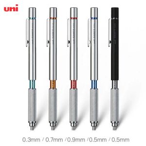 Bleistifte Uni Metal Mechanische Stifte Schaltrohrverschiebung Aotomatic Bleistift M3/M5/M7/M91010 0,3/0,5/0,7/0,9 mm für die Kunstskizzle