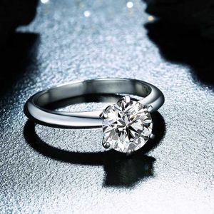 2PCS Pierłdy ślubne 99% zniżki na Solitaire 1CT Lab Diamond Pierścień 100% Real 925 Srebrne zaręczyny Pierścienie dla kobiet Mężczyzn Party Biżuteria
