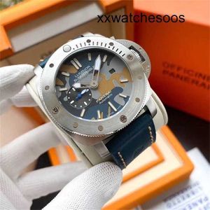 최고 클론 남성 스포츠 시계 Panerais Luminor 자동 운동 운동 미러 크기 47mm 수입 워치 밴드 LMO