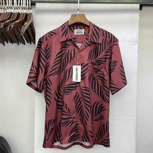 Herr t-shirts nya wacko maria strand surfing mode skjorta lövverk roligt full tryck hawaiian kort ärm lös lossa avslappnad sommar topp j240402