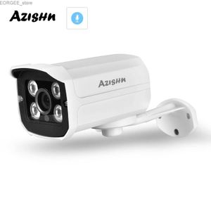 Outras câmeras de CCTV Azishn H.265 3MP Câmera IP Audio Detecção de movimento METEL IP66 Visão noturna PoE48V Câmera CCTV P2P Y240403