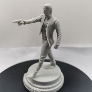 90 mm 1:24 Skala odważny agent specjalny trzymaj pistolet DIY Scene Scena Figure Figure Model Zestaw Model Niezmontowane Nieprymitacyjne Statuetestys