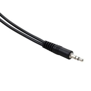 2024 3 3,5 mm de adaptador de fone de ouvido MIC Cabo 1 TRRS Male a 2 TRS Female Audio Aux Studio Y Conversor Cord