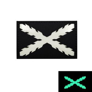 Bandiera della Spagna Ratiglia ricamato a patch tattici bandiera di patch di cross emblema borgogna applicazioni spagnole bandiere Ir badge