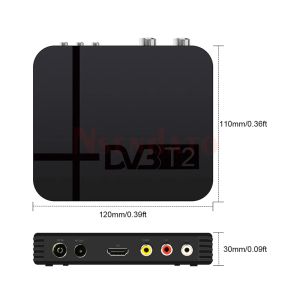 K2 DVB-T2 DVBT2 SET TOP TV Box Digital Terrestrial Mottagare 1080p DVB-T2 DVBT2 H.264 MPEG4 PVR Video TV-låda med fjärrkontroll
