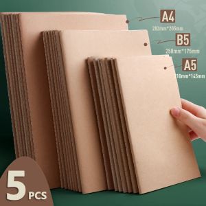 Notebooks A5 B5 A5 Kraft paper cover Notebook Vintage Diary Blank/Grid/Lined Optional 40 Sheets Sketchbook Journal School Supplies