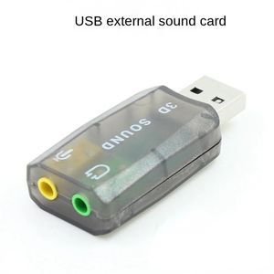 Adattatore audio USB esterno Audio 5.1 Virtual 3D Virtual USB a 3,5 mm Interfaccia per cuffie per altoparlanti per microfoni per l'adattatore per PC per laptop