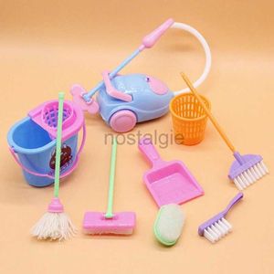 Cozinhas Jogue comida 1set 1set (9pcs) Play House Toys Limping Cleaning Conjunto para meninas meninos fingem as ferramentas de jogo Play House Role-Play Toy Set 2443